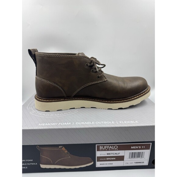 Buffalo Men\'s Chukka Boots Metcalf Brown Lace Up Boot Size 11 main image 6